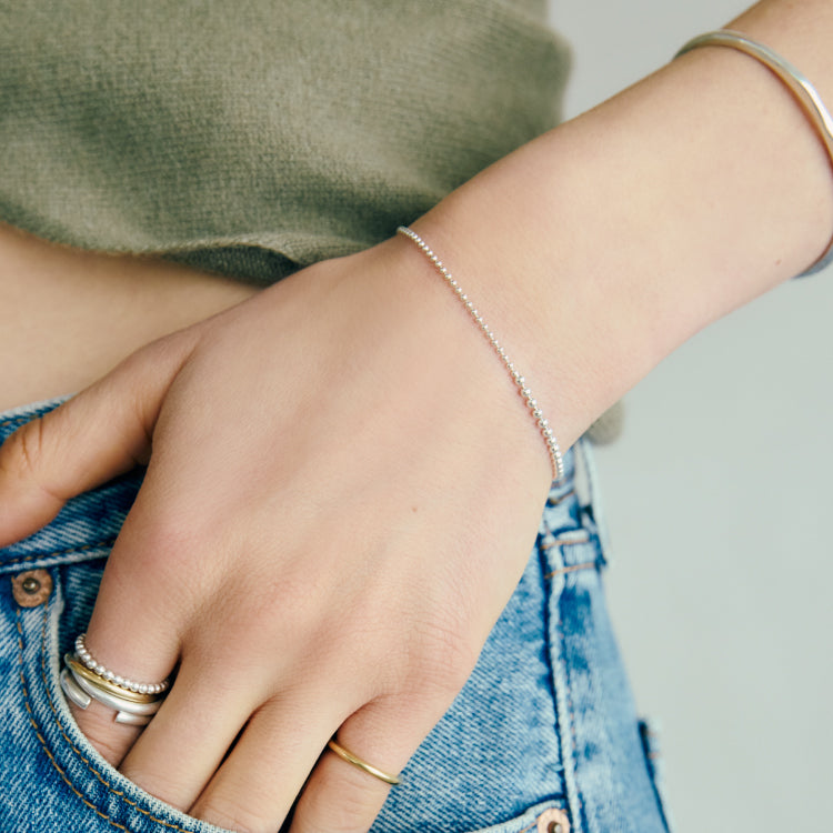 [Nova vol.1] Ball Chain Combination Bracelet Silver